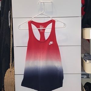 “The Nike Tee” Athletic Cut- Red, White, and Blue